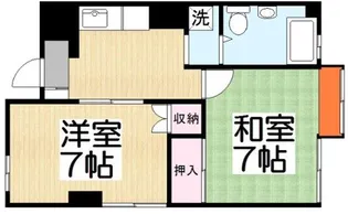 上北沢グリーンコーポ【4階】の間取り