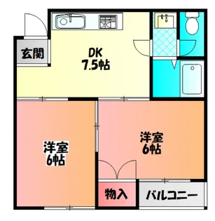 エトワルK【4階】の間取り