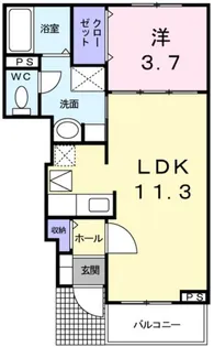 アルカンシェル【1階】の間取り