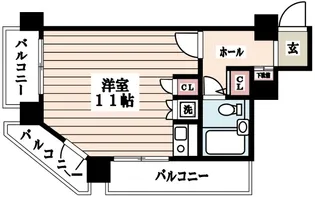 ロイヤルハイツ新宿御苑【5階】の間取り