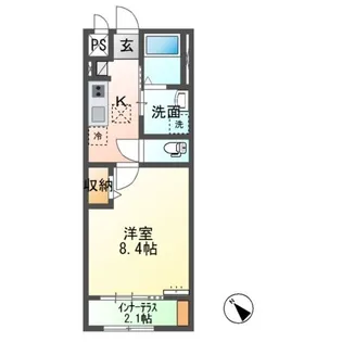 Suzuran Strada【1階】の間取り