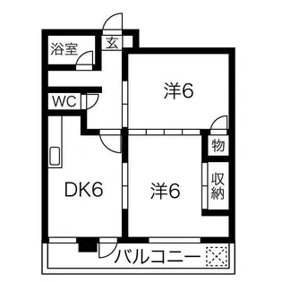 ヒビノコーポラス【2階】の間取り