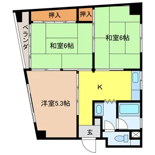 ラ・スォードビル【4階】の間取り