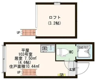 メゾン上北【1階】の間取り