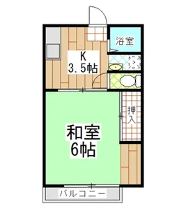 パナハイツイズミ【1階】の間取り