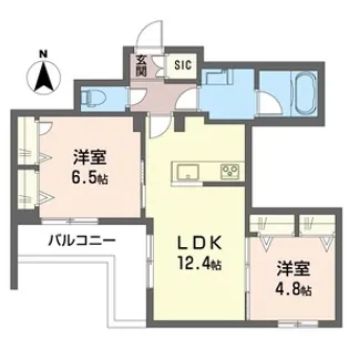 フレジア【3階】の間取り