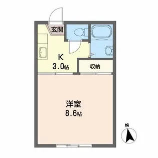 ハイツ・KEN【2階】の間取り