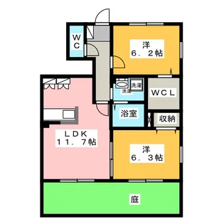 マルベリーハイツ A棟【1階】の間取り
