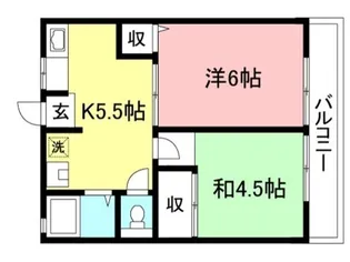 シティハイムさくら八番館【2階】の間取り