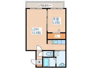 エ-ル平岸【2階】の間取り
