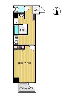リブ諏訪川原【4階】の間取り