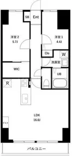 PARK MODERN 西葛西【2階】の間取り