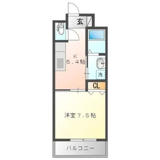 リビエールノガミII【5階】の間取り