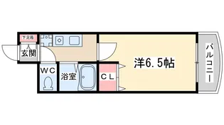 ホープシティ天神橋【8階】の間取り