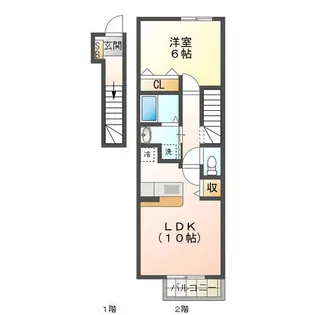 Seis豊潤 A・B【2階】の間取り