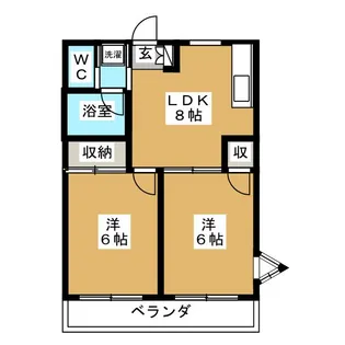パークサイド【2階】の間取り