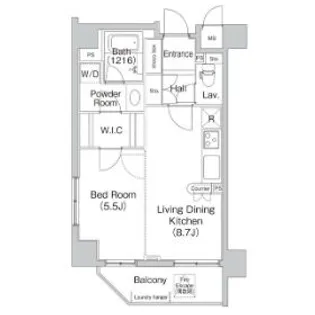コンフォリア代々木上原【2階】の間取り
