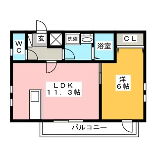 アメニティ金山【2階】の間取り