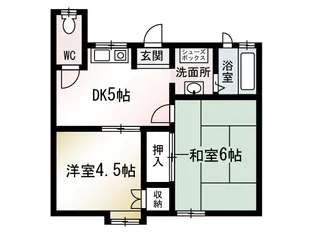 サンパレス平塚河内【2階】の間取り