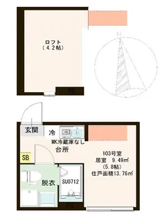 ハーモニーテラス東金町VI【1階】の間取り