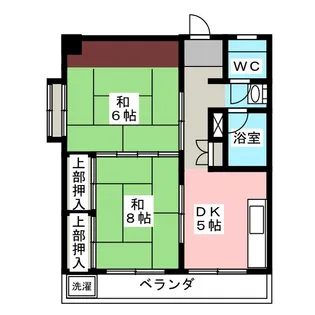 グリーンビル【5階】の間取り