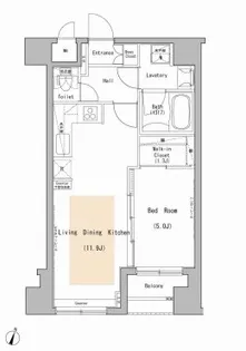 グランド・ガーラ神田【2階】の間取り