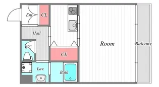 グランデュオM海老江【7階】の間取り