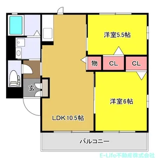ノースガイアスA・B【1階】の間取り