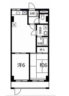 熊谷朝日ハイツ【5階】の間取り