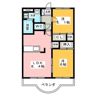 ANNIVERSARY【2階】の間取り