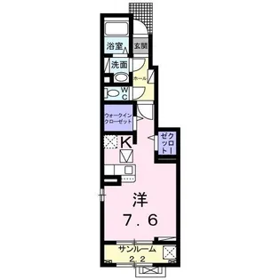 ベル・グラースII【1階】の間取り