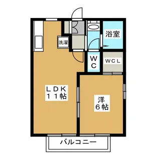 ルミエールC棟【1階】の間取り