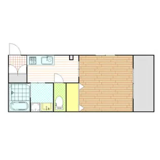 ハイム伊藤【1階】の間取り