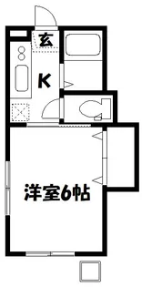 サニーハイツ【1階】の間取り