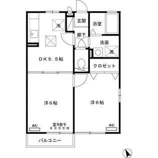 メゾンエトワール B棟【1階】の間取り