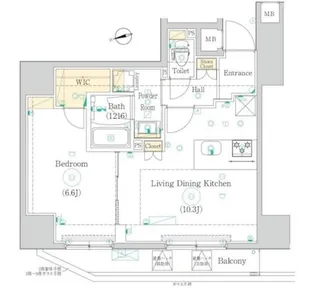 HYs 上野松が谷【2階】の間取り