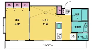 GAキューブ・ひかり【2階】の間取り
