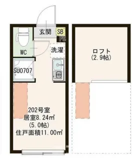 ソラーレ新高円寺【2階】の間取り