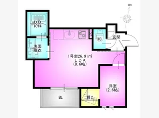 REGALEST 千葉駅【1階】の間取り
