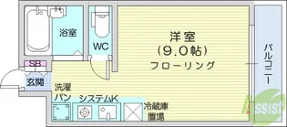 ハイツA&K【1階】の間取り