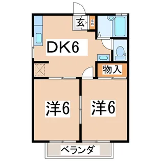 カーサ・フェリス【2階】の間取り