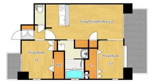 Rana【8階】の間取り