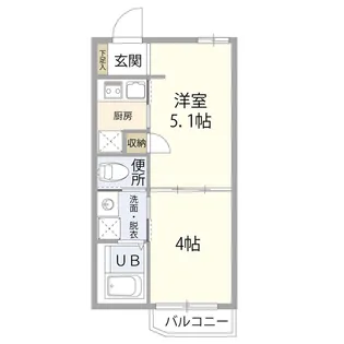 【2人入居歓迎】★トゥールブランシュ★【1階】の間取り