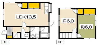 橋本メゾネットの間取り