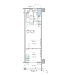 パークアクシス文京本郷【5階】の間取り
