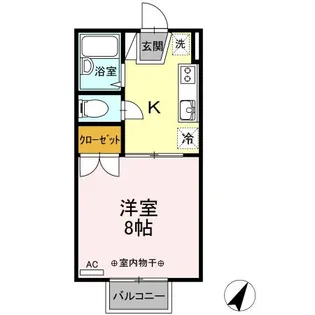 エクレール【2階】の間取り