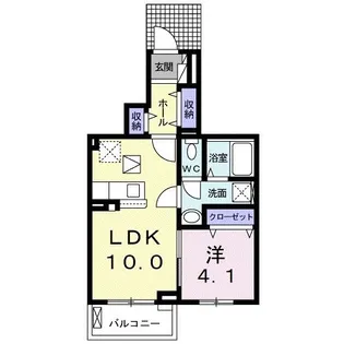 カーサフォレストI【1階】の間取り