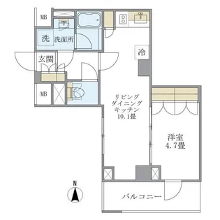 Brillia ist 北沢【2階】の間取り