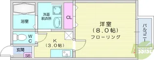 メゾン・ド・クララ【2階】の間取り