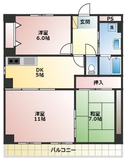 フラワーシャトル【1階】の間取り